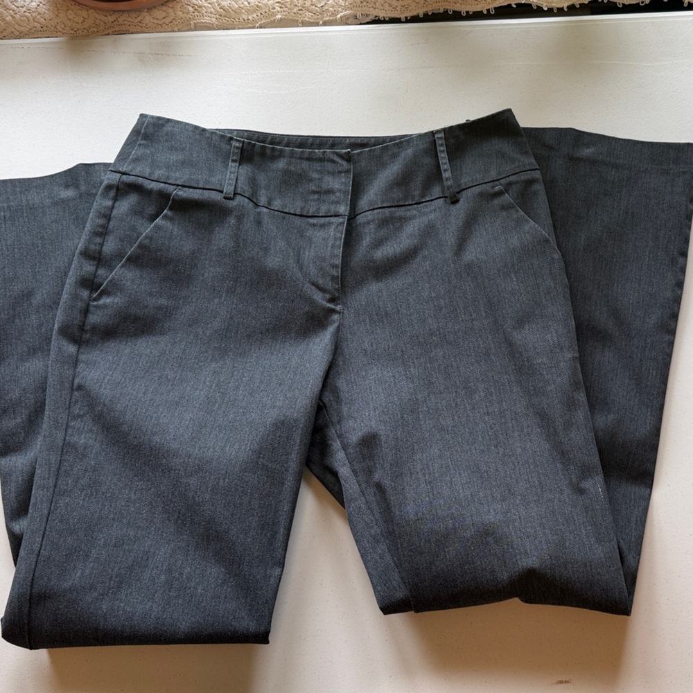 New York & Company Women’s Gray Dress Pants - Classic Tailored Trousers Size 10